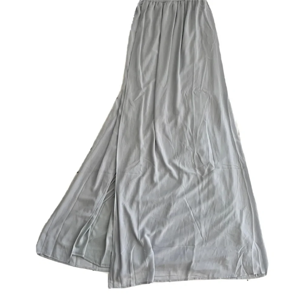 Show Me Your MuMu Kendall Steel Blue Maxi Dress NWT - Picture 4 of 10